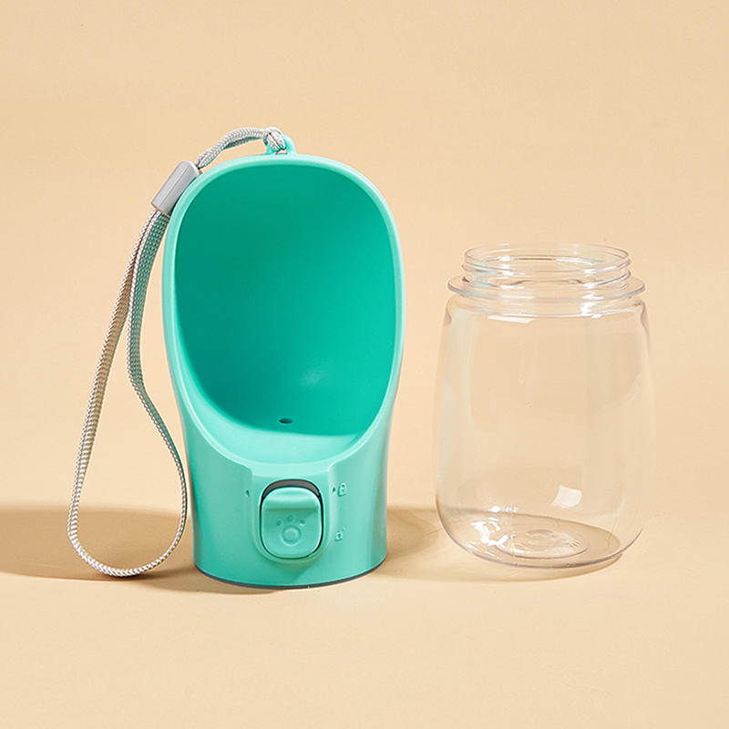 ขวดน้ําสัตว์เลี้ยงแบบพกพา – เครื่องจ่ายน้ําดื่มกลางแจ้งป้องกันการรั่วพร้อมชามในตัว, การดําเนินงานมือเดียว 300 มล./350 มล./550 มล. สําหรับสุนัขและแมวขนาดใหญ่ขนาดกลางขนาดเล็ก - รูปที่ 5