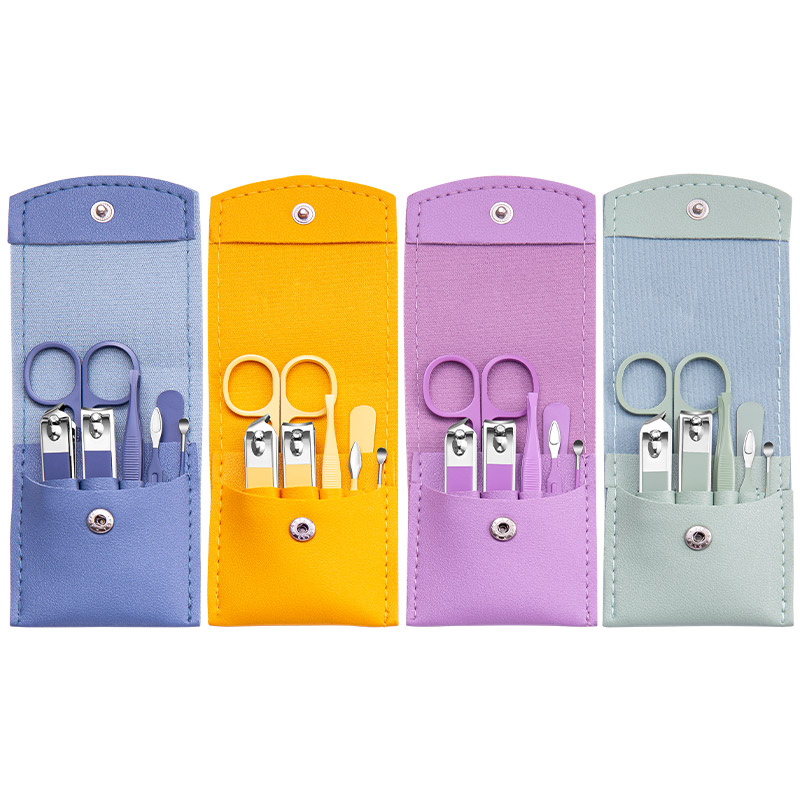 7 ชิ้น Cuticle Nipper กรรไกรตัดเล็บเล็บเครื่องตัดชุดสแตนเลส Dead Skin กรรไกร Grooming Kit Pedicure เครื่องมือ