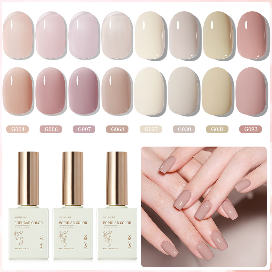 Xeijayi ยาทาเล็บเจล 15 มล. 8 สี สําหรับผู้หญิง 1 ชิ้น