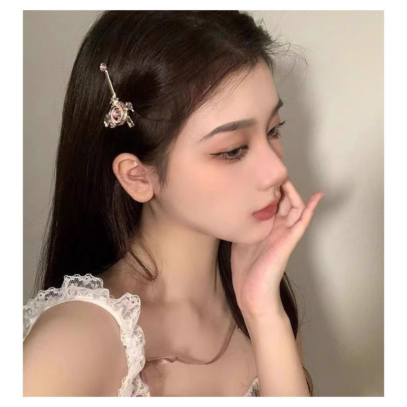 กิ๊บติดผม สีชมพู เข้ากับทุกการแต่งกาย สไตล์ญี่ปุ่น สําหรับผู้หญิง