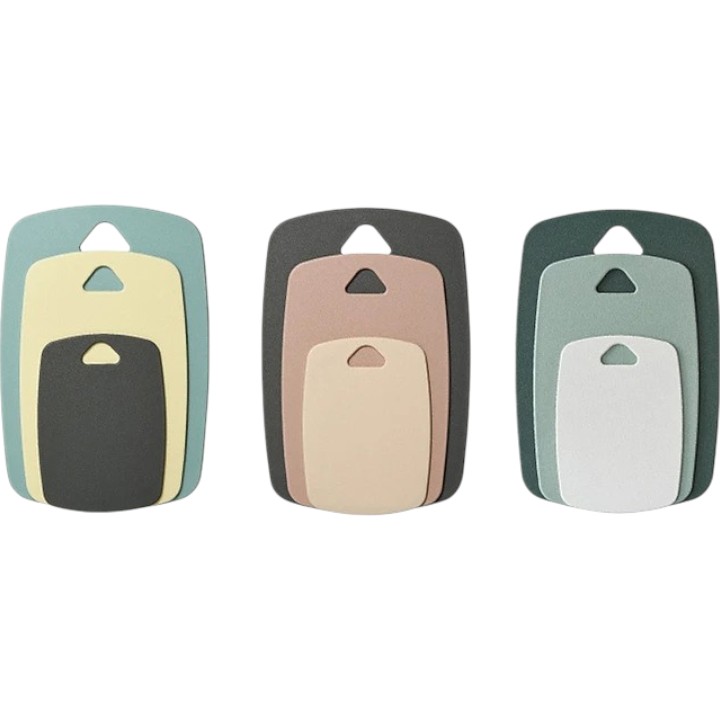 [มูลค่าสูงสุด] ชุดเขียงครัวพลาสติก 3 ชิ้น LS1-0657-685 หลายสีการจําแนกคุณภาพสูงกันลื่นสะดวก