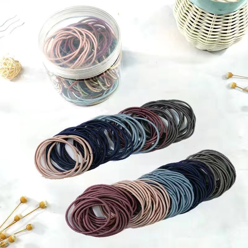 ยางรัดผมห้าสีของเกาหลี - บาง, สูง-ยืดหยุ่น ที่สมบูรณ์แบบสําหรับสไตล์ทุกวัน - รูปที่ 4