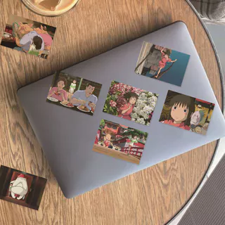 สติ๊กเกอร์อนิเมะย้อนยุค 30 ชิ้น - สติ๊กเกอร์พีวีซี Spirited Away สําหรับไดอารี่ DIY สมุดภาพ ตกแต่งถ้วย