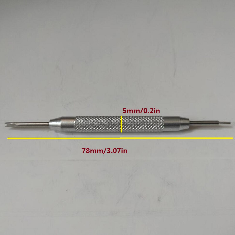 2 ชิ้น พรีเมี่ยม โลหะ สายนาฬิกา เชื่อมโยง Pin Pusher นาฬิกา สร้อยข้อมือ สปริงบาร์ เครื่องมือถอด ทนทาน เหล็ก หมุด และส้อม V ปลาย สําหรับซ่อมนาฬิกา