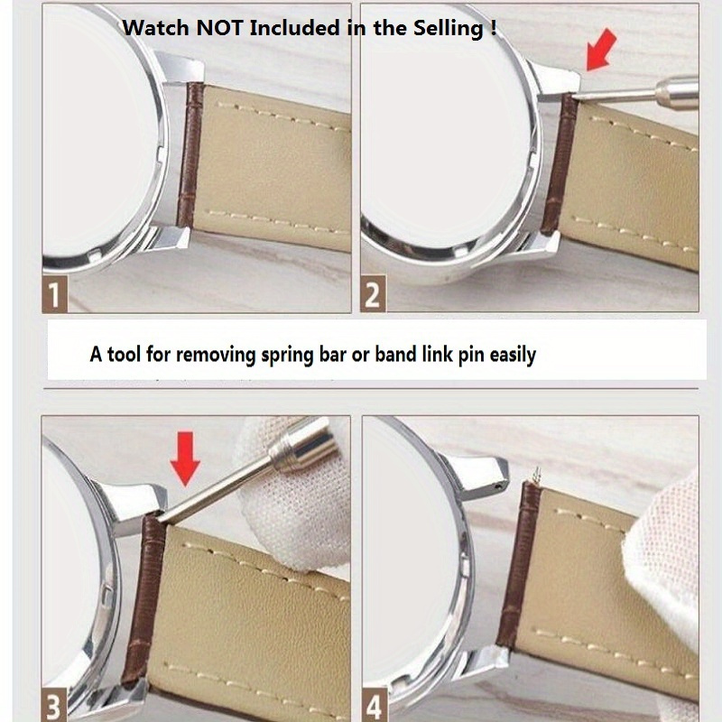 2 ชิ้น พรีเมี่ยม โลหะ สายนาฬิกา เชื่อมโยง Pin Pusher นาฬิกา สร้อยข้อมือ สปริงบาร์ เครื่องมือถอด ทนทาน เหล็ก หมุด และส้อม V ปลาย สําหรับซ่อมนาฬิกา