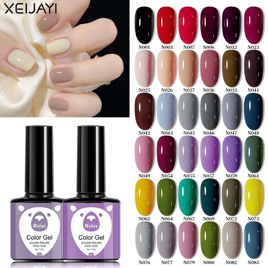 1 PC 7.3ML เล็บเจล UV LED Soak Off Gel Polish: รับสร้างสรรค์ที่มีสีสัน Mousse Gel เล็บเจลสําหรับ Home Salon เล็บ DIY