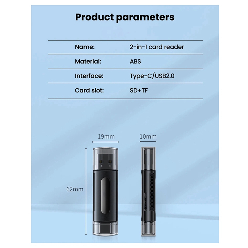 เครื่องอ่านการ์ด USB 2.0 SD อะแดปเตอร์ Micro SD TF สําหรับอุปกรณ์เสริมแล็ปท็อปพีซีเครื่องอ่านการ์ดอัจฉริยะหลายตัว