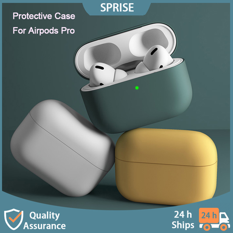 Sprise ซิลิโคนเหลวสําหรับเคส AirPods Pro พร้อมพวงกุญแจ