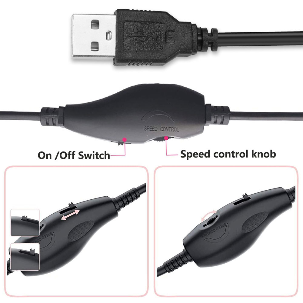 อะแดปเตอร์ควบคุมความเร็วพัดลม 12V USB 5V เป็น DC 12V ปรับได้ 5-12V
