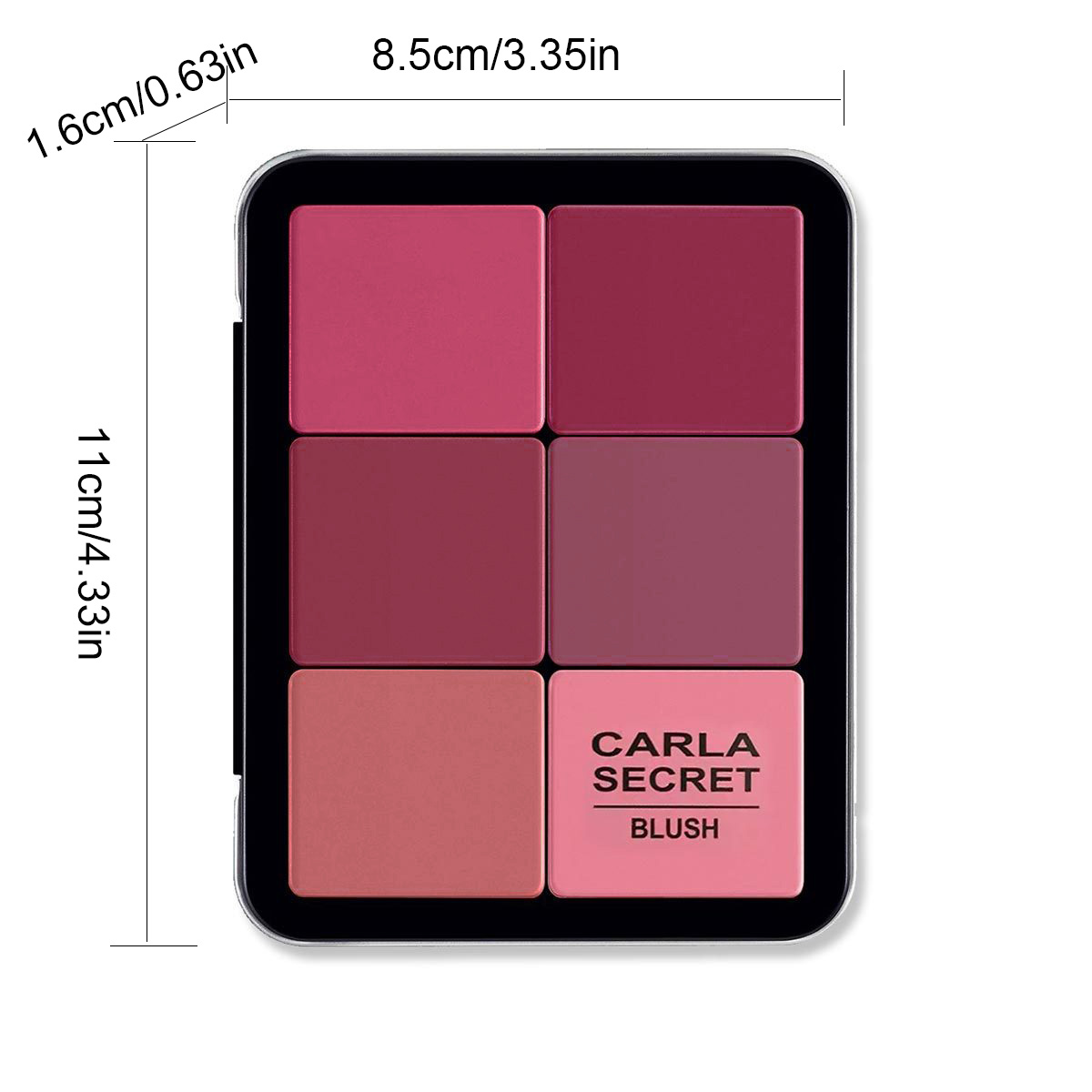 บลัชออนครีมสองด้าน 12 สี สำหรับปรับสีผิวและคอนทัวร์ พาเลตเมคอัพ - รูปที่ 4