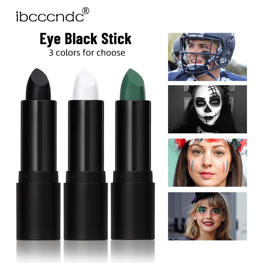 Black Paint Cream Halloween Christmas Long-Lasting Body Paint ลิปสติกสีง่ายลิปสติกแต่งหน้าบนใบหน้า