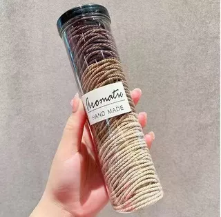 No สลิปผูกผมไม่มีรอยต่อยืดหยุ่นผมหางม้าวงอ่อนโยนถือ 100 แพ็คสําหรับผู้หญิงของขวัญวันหยุด