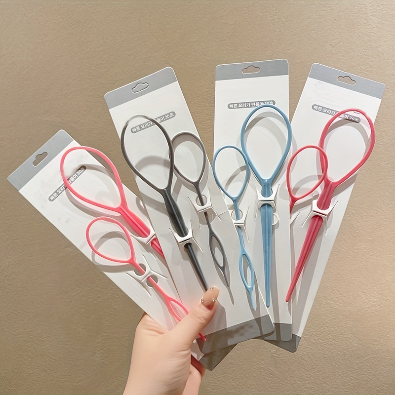 2 ชิ ้ นชุดเด ็ กผู ้ ใหญ ่ ผมถักเครื ่ องมือผม Coiling Handy เครื ่ องมือผม Threader ชุดผมดึง Pin มัลติฟังก ์ ชั ่ นจัดแต ่ งทรงผมเครื ่ องมือ