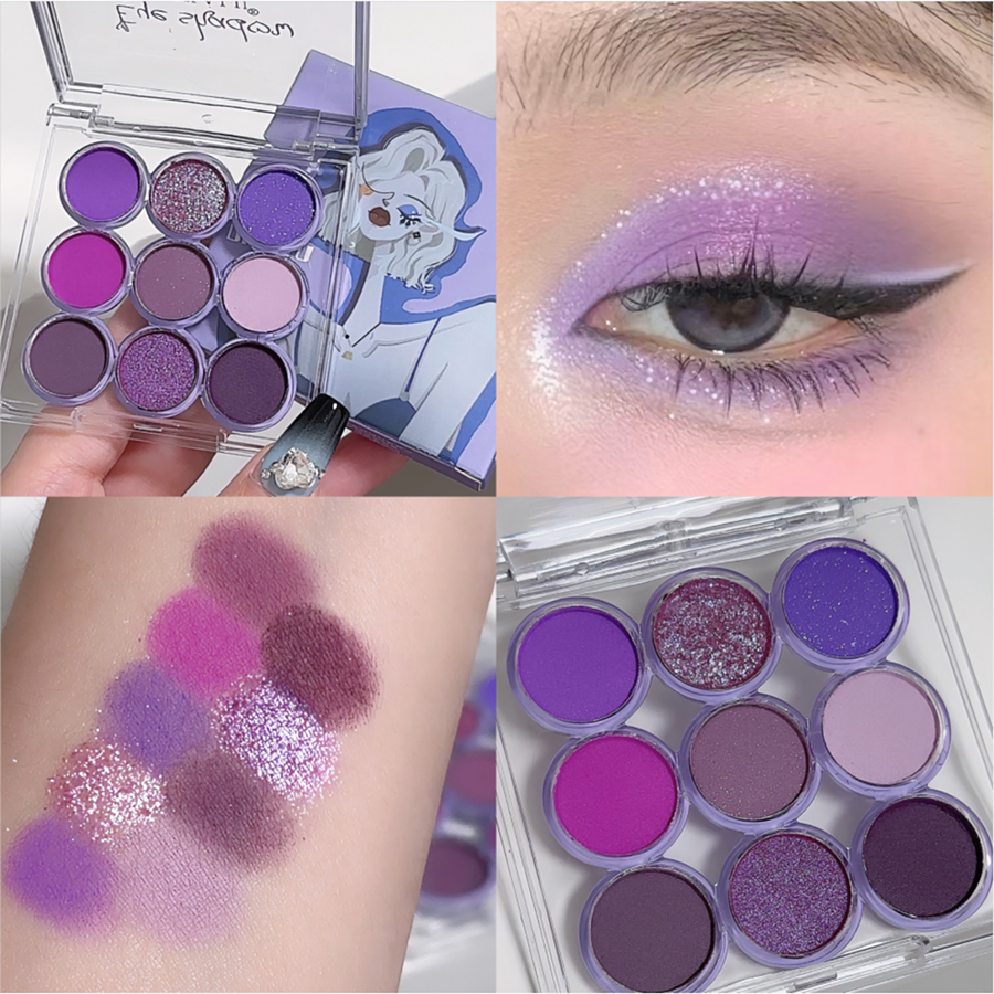พาเลตต์อายแชโดว์ เนื้อแมตต์ สีเขียวมะกอก 9 สี