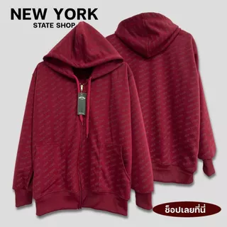 เสื้อกันหนาวมีฮู้ด แขนยาว รุ่นพิมพ์ New York Limited มีให้เลือกหลายสี ขนาด 2XL / Freesize