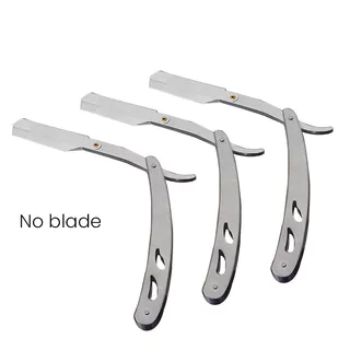 สีสัน Professional Manual Shaver Straight Edge Stainless Steel Sharp Barber Razor พับโกน Beard Cutter