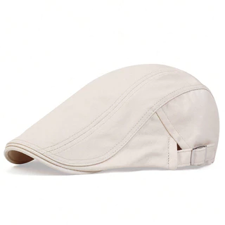 Unisex สีทึบ Beret ปรับ Newsboy หมวกอังกฤษ Retro ฤดูใบไม้ผลิฤดูใบไม้ร่วงหมวกท่องเที่ยว
