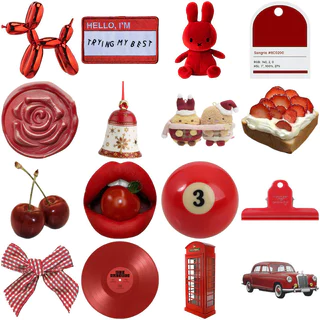 Retro สีแดง Washi สติกเกอร์แล็ปท็อป 60 ชิ้นสติกเกอร์น่ารักสติกเกอร์ความงามกันน้ําโทรศัพท์สําหรับโรงเรียนส่วนบุคคล