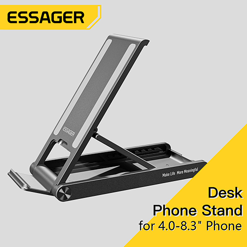Essager ขาตั้งโทรศัพท์มือถือ แท็บเล็ต แบบพับได้ สําหรับ iPad iPhone Samsung ที่วางโต๊ะ ปรับได้ สมาร์ทโฟน