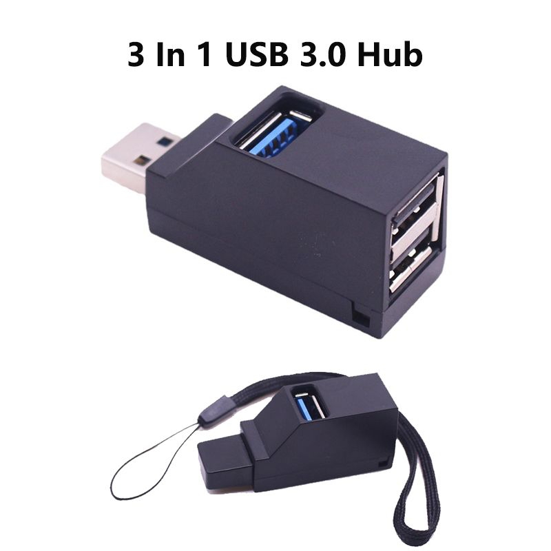 ฮับ USB 3.0 Mini 3 พอร์ตความเร็วสูง 5Gbps ตัวแยกแบบพกพา อะแดปเตอร์ความเร็วสูงสําหรับคอมพิวเตอร์แล็ปท็อป