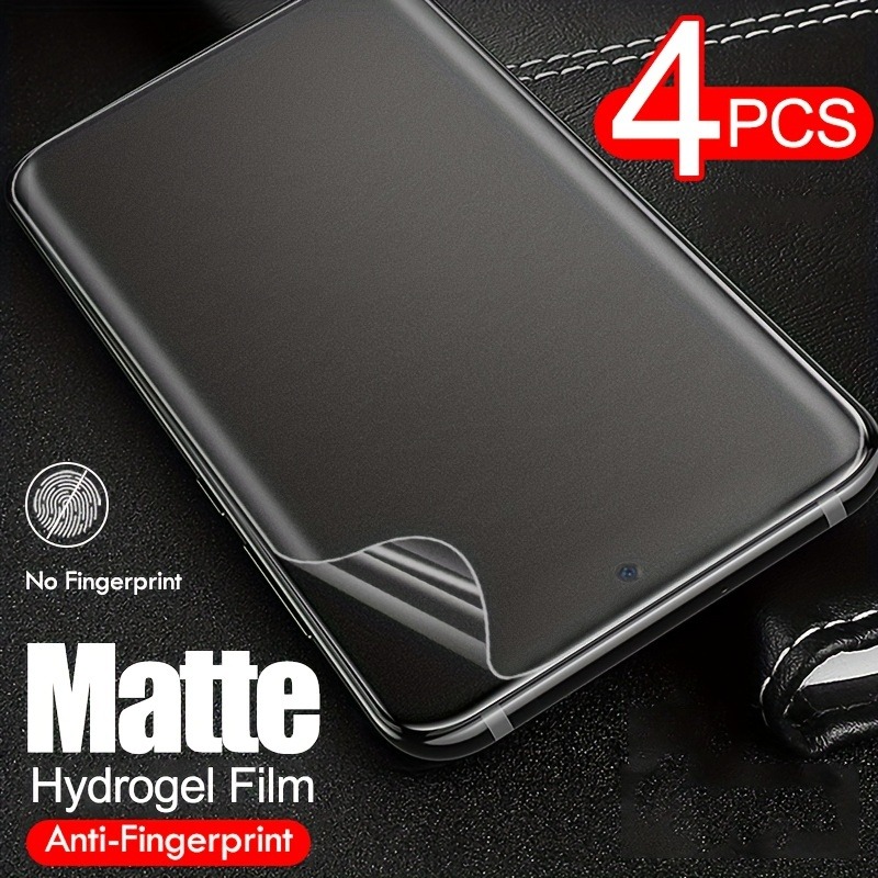 ฟิล์มไฮโดรเจลกันรอยหน้าจอ เนื้อแมตต์ กันรอยนิ้วมือ สําหรับ Samsung Galaxy S24 S23 S22 S21 S20 Ultra Plus FE Note 20 10 Ultra Plus 2 4 ชิ้น