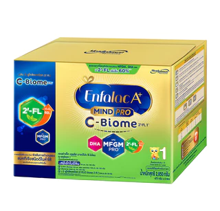 นมผง เอนฟาแล็ค เอพลัส ซี-ไบโอม สูตร 1 (2850 กรัม) Enfalac A+ MindPro C-Biome Stage1 (2850 g)