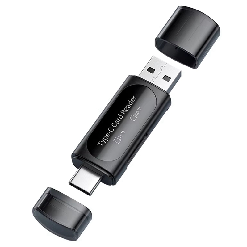 เครื่องอ่านการ์ด USB 2.0 SD อะแดปเตอร์ Micro SD TF สําหรับอุปกรณ์เสริมแล็ปท็อปพีซีเครื่องอ่านการ์ดอัจฉริยะหลายตัว