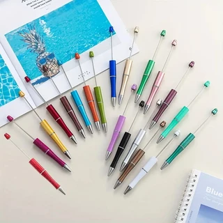 ลูกปัดปากกาลูกลื่นชุด 5/10/20 ชิ้นหมึกสีดํา DIY ปากกาอุปกรณ์การเรียน Ballpen 0.5 Flexstick ต่อกล่อง