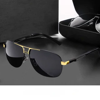 ​2025 แว่นกันแดดโพลาไรซ์ Retro Aviator ชิลด์ป้องกันรังสียูวีสําหรับการขับขี่, ตกปลาและกลางแจ้ง