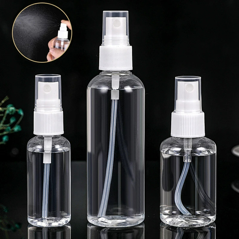 1 ชิ้น เดินทาง รีฟิล ขวด จ่าย แบบพกพา พลาสติกใส ขวดสเปรย์ PET เครื่องสําอาง น้ํา แอลกอฮอล์ ภาชนะบรรจุ