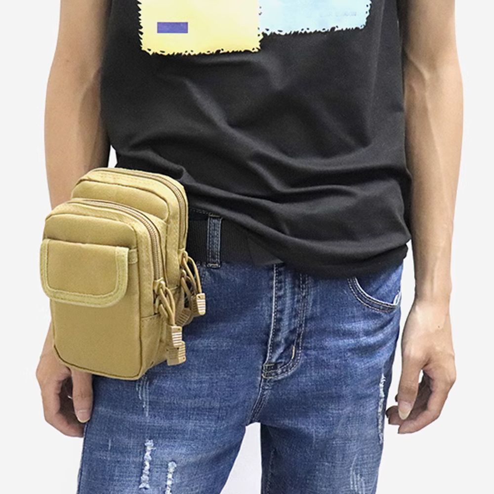 กระเป๋าใส่เหรียญ ใส่โทรศัพท์มือถือ อเนกประสงค์ กันน้ํา ทนต่อการสึกหรอ สําหรับผู้ชาย