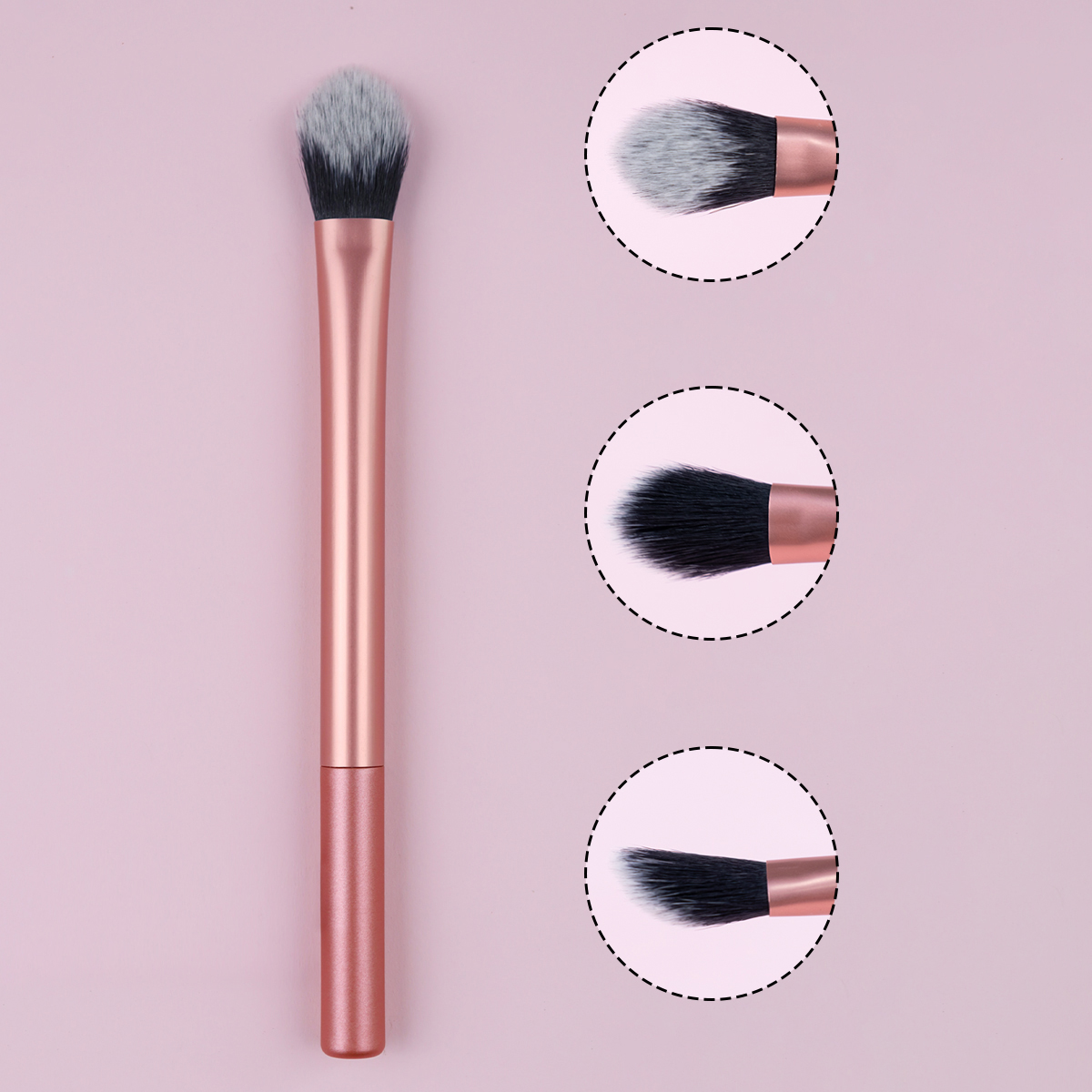 แปรงแต่งหน้า คอนซีลเลอร์ ระดับไฮเอนด์ สีส้ม 1 ชิ้น