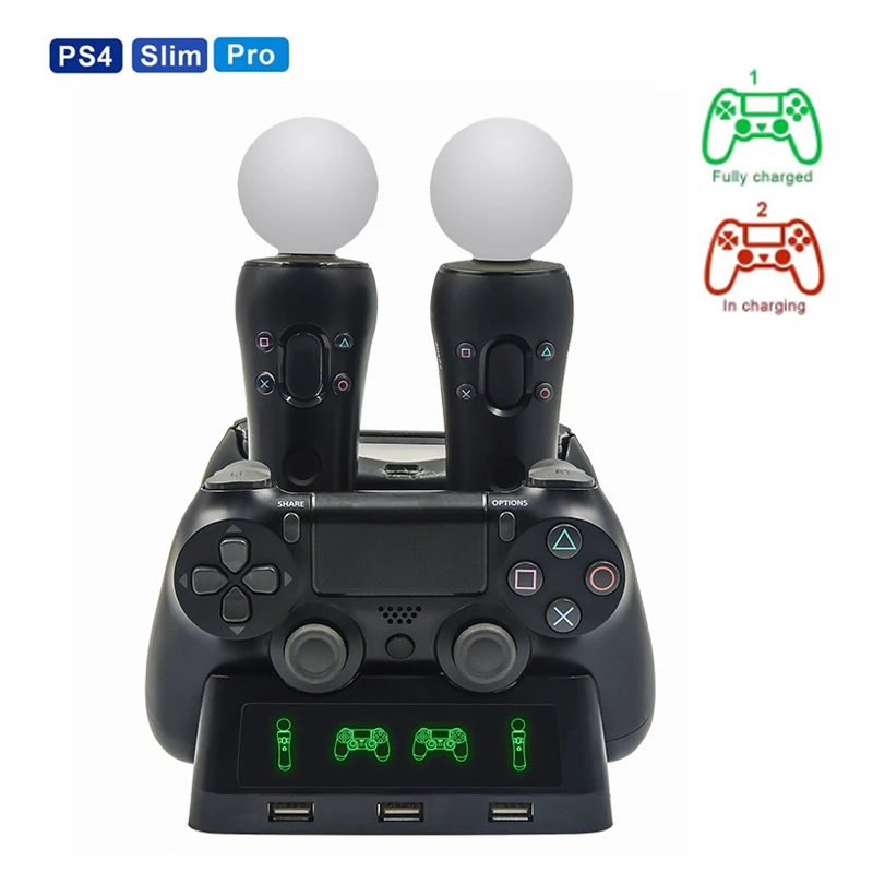 Jomaa ตัวควบคุม PS4 Playstation 4 PS4 PSVR VR Move PSVR VR แท่นชาร์จมือถือ PS Move Controller