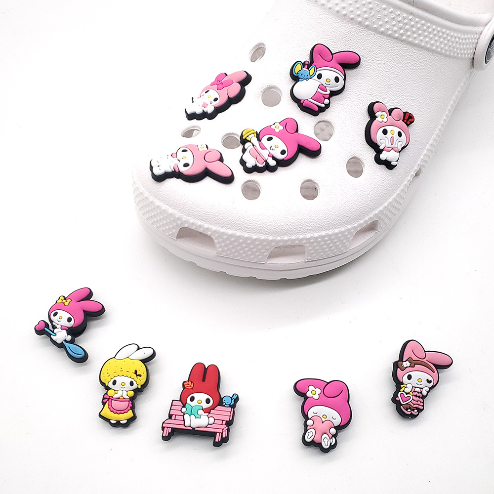 รองเท้า Croc Jibbitz Charm ลายการ์ตูนน่ารัก หลากสีสัน DIY
