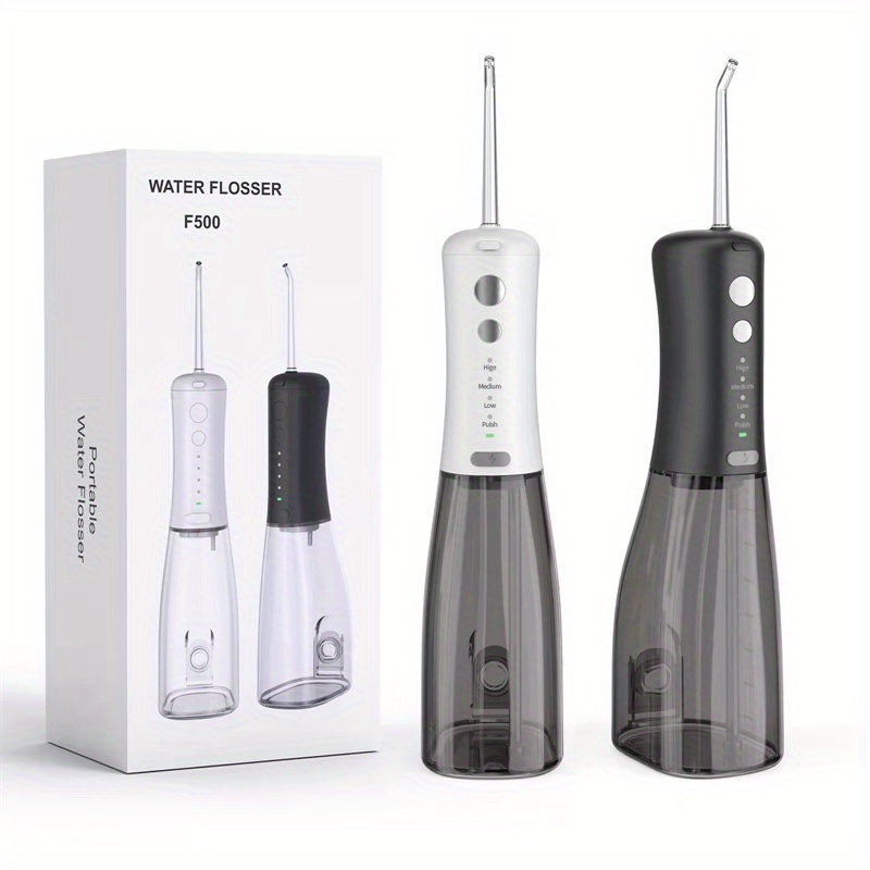 1pcs แบบพกพาทันตกรรม Fosser ฟันเลือก 4 โหมด 4 เคล ็ ดลับ Jet ไร ้ สาย Oral Irrigator 350ML ถังน ้ ํา IPX7 กันน ้ ําที ่ มีประสิทธิภาพแบตเตอรี ่ น ้ ําทันตกรรม Piks สําหรับทําความสะอาด