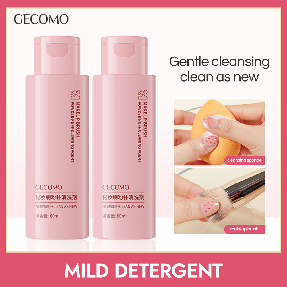 Gecomo พัฟซิลิโคน ทําความสะอาดแปรงแต่งหน้า 80 มล.