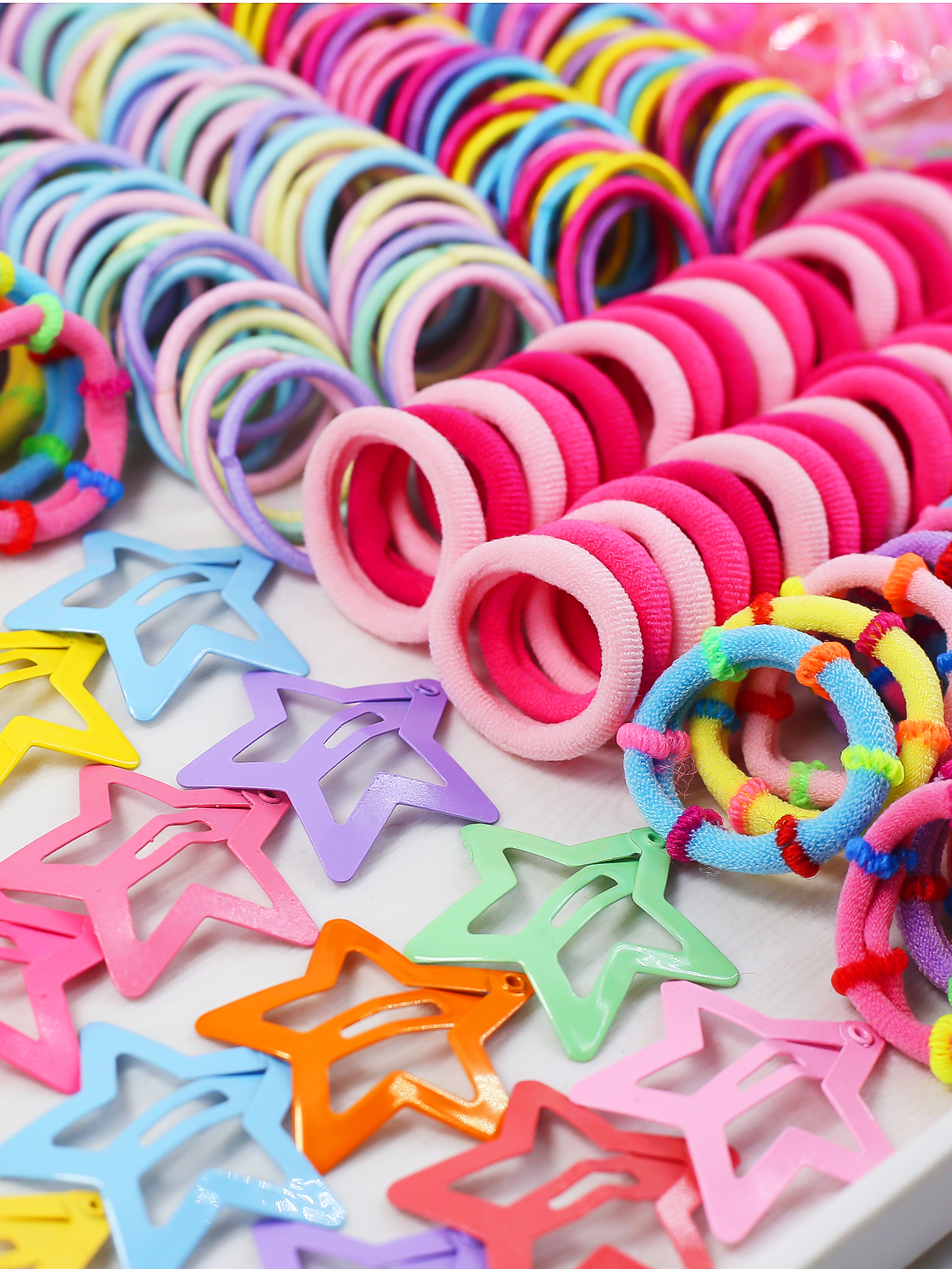 895ชุดผ้าผูกผมหลากสีสําหรับเด็กผู้หญิง | อุปกรณ์เสริม Unicorn & Star Bow เหมาะสําหรับของขวัญ (พร้อมกล่อง ราคา ถูกที่สุด ดีลบีเคเค แกลเลอรีภาพที่ 6
