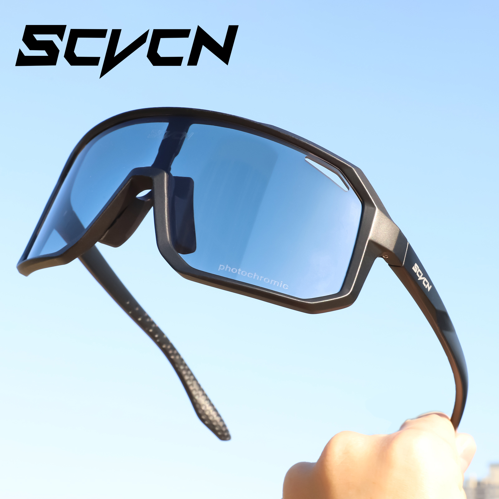 Scvcn แว่นตากันแดด โครเมี่ยม สําหรับขี่จักรยาน เล่นกีฬา กลางแจ้ง สันทนาการ ทุกเพศ