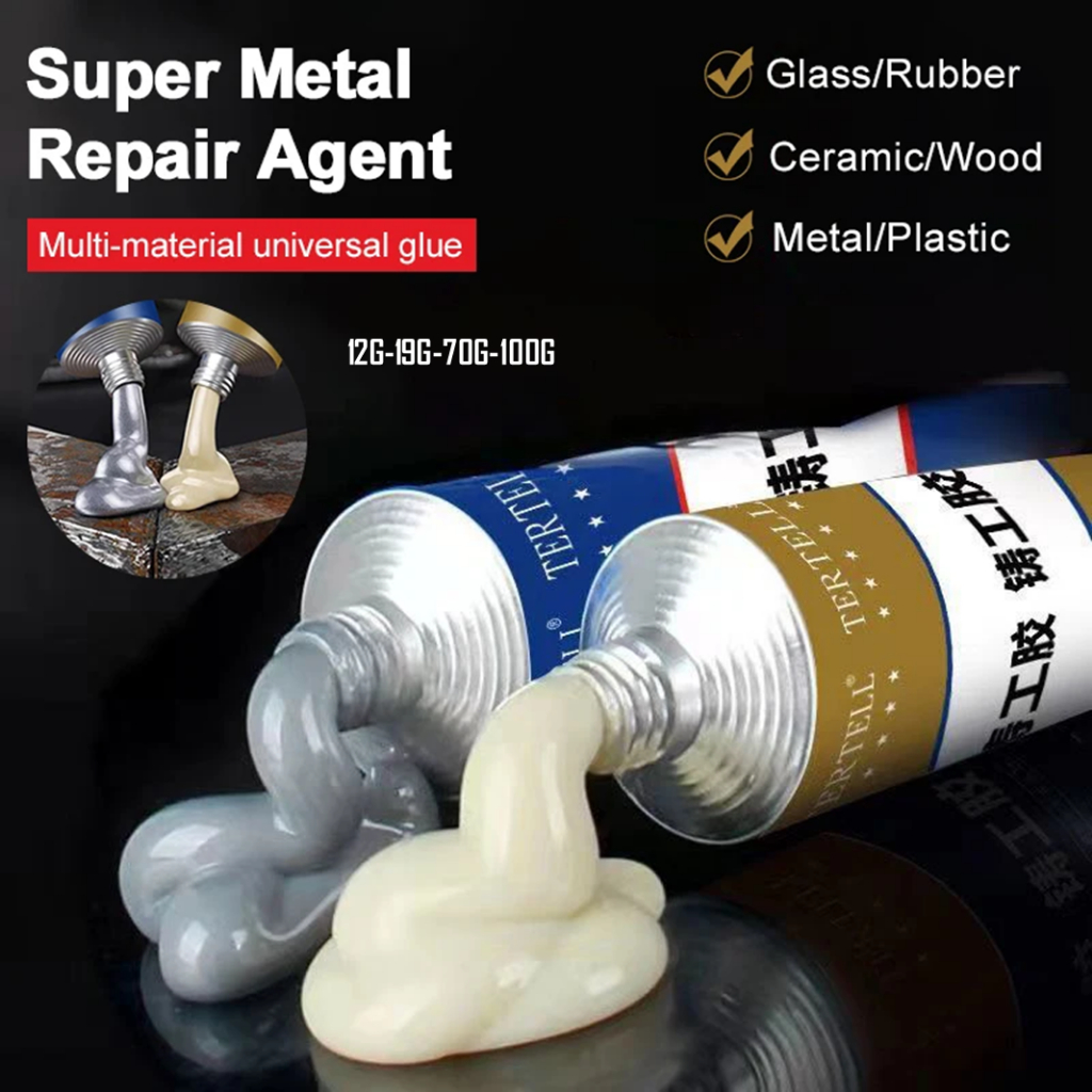 Magic Repair กาว - 19G/70G/100G เตารีดไอน้ํา AB ทนความร้อนสําหรับโลหะเย็นบัดกรี - เหมาะสําหรับการซ่อมแซม DIY และงานโลหะระดับมืออาชีพ
