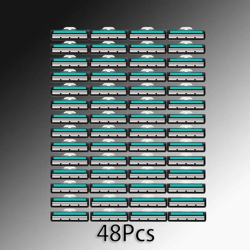 48-Pack Universal Double-Blade Razor Refills | ตลับ 2 ชั้นสําหรับมีดโกนผู้ชาย