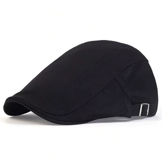 Unisex สีทึบ Beret ปรับ Newsboy หมวกอังกฤษ Retro ฤดูใบไม้ผลิฤดูใบไม้ร่วงหมวกท่องเที่ยว
