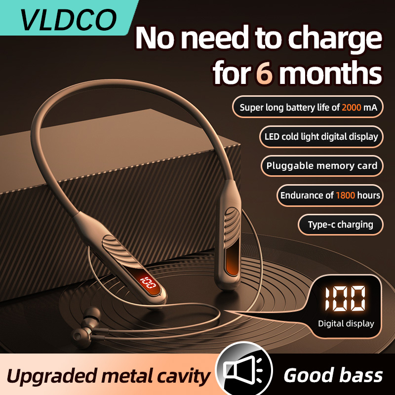 อายุการใช้งานแบตเตอรี่ยาวนาน 1800 ชั่วโมง หูฟังไร้สาย TWS Stereo Wireless Neck Hanging หูฟังพร้อมไมโครโฟนชุดหูฟังสําหรับเล่นเกม Deep Bass Noise Cancellation Type-c หูฟัง