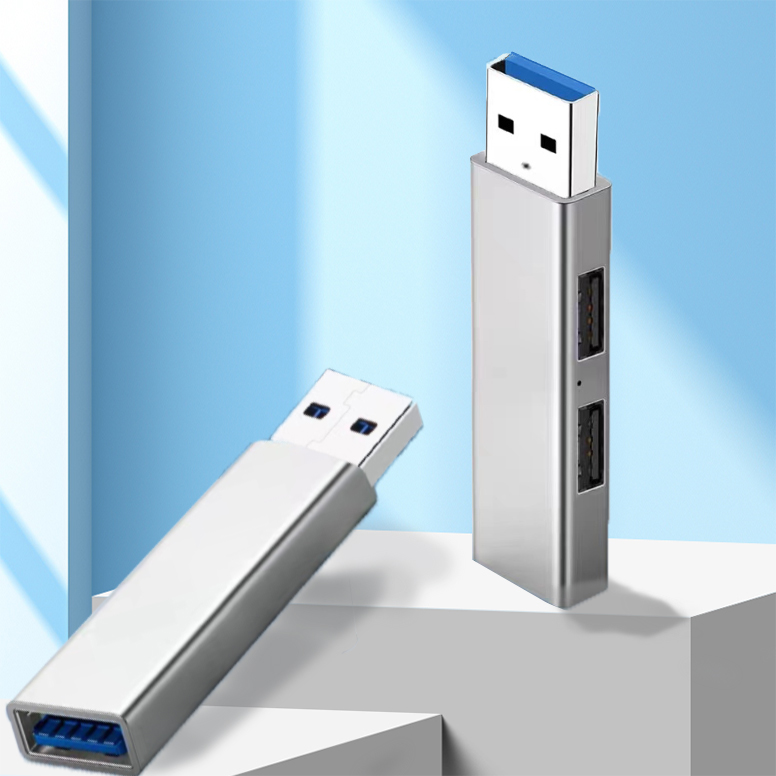 Zacoora อะแดปเตอร์ฮับ 3.0 Mini 3 พอร์ต ความเร็วสูง 5Gbps USB 3.0 ความเร็วสูง สําหรับคอมพิวเตอร์ แล็ปท็อป PC