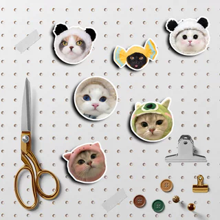 สติกเกอร์อิโมจิหัวแมวน่ารัก 50 ชิ้น Diy คอมพิวเตอร์ Washi Scrapbooking สติกเกอร์ศิลปะหัตถกรรมแล็ปท็อปสติกเกอร์