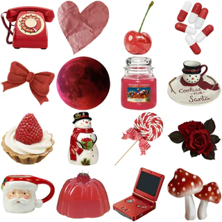Retro สีแดง Washi สติกเกอร์แล็ปท็อป 60 ชิ้นสติกเกอร์น่ารักสติกเกอร์ความงามกันน้ําโทรศัพท์สําหรับโรงเรียนส่วนบุคคล