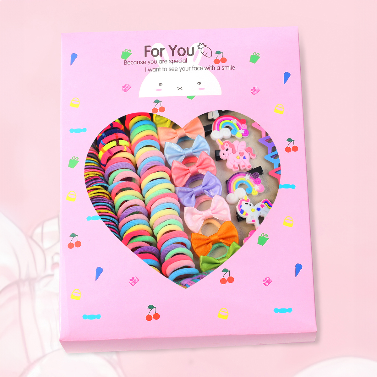 895ชุดผ้าผูกผมหลากสีสําหรับเด็กผู้หญิง | อุปกรณ์เสริม Unicorn & Star Bow เหมาะสําหรับของขวัญ (พร้อมกล่อง ราคา ถูกที่สุด ดีลบีเคเค แกลเลอรีภาพที่ 5