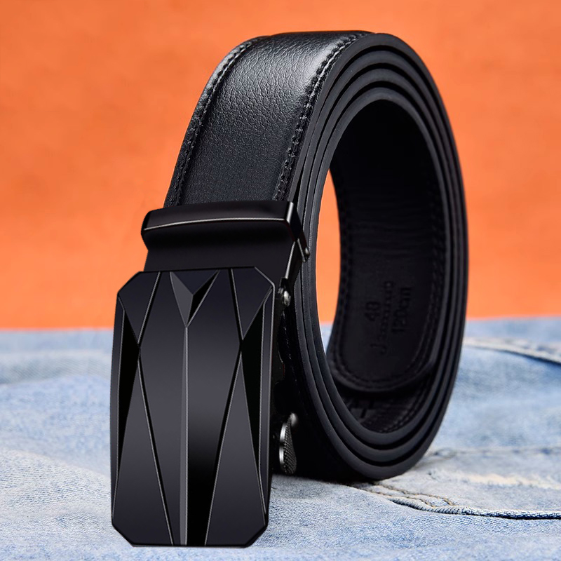 ใหม่ เข็มขัดหนัง PU อัตโนมัติ คุณภาพสูง แฟชั่นสําหรับผู้ชาย