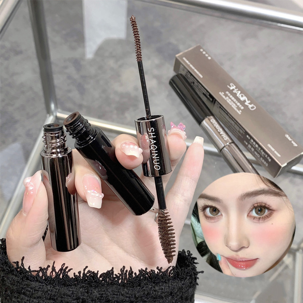 2 In 1 ปริมาณและความยาวมาสคาร ่ ากันน ้ ําติดทนนาน Dual-Ended Tubing Eye แต ่ งหน ้ า