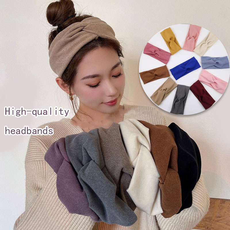 ที่คาดผม แบบยืดหยุ่น น่ารัก เครื่องประดับผม / ที่คาดผม ผูกปม ที่คาดผม น้ําหนักเบา ยางยืด ออกกําลังกาย