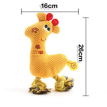 ตุ๊กตาสุนัขของเล่นสัตว์รูปร่างเคี้ยวหลักฐานกัดทนสัตว์เลี้ยงการฝึกอบรมการงอกของฟันเบื่อบรรเทา - รูปที่ 5